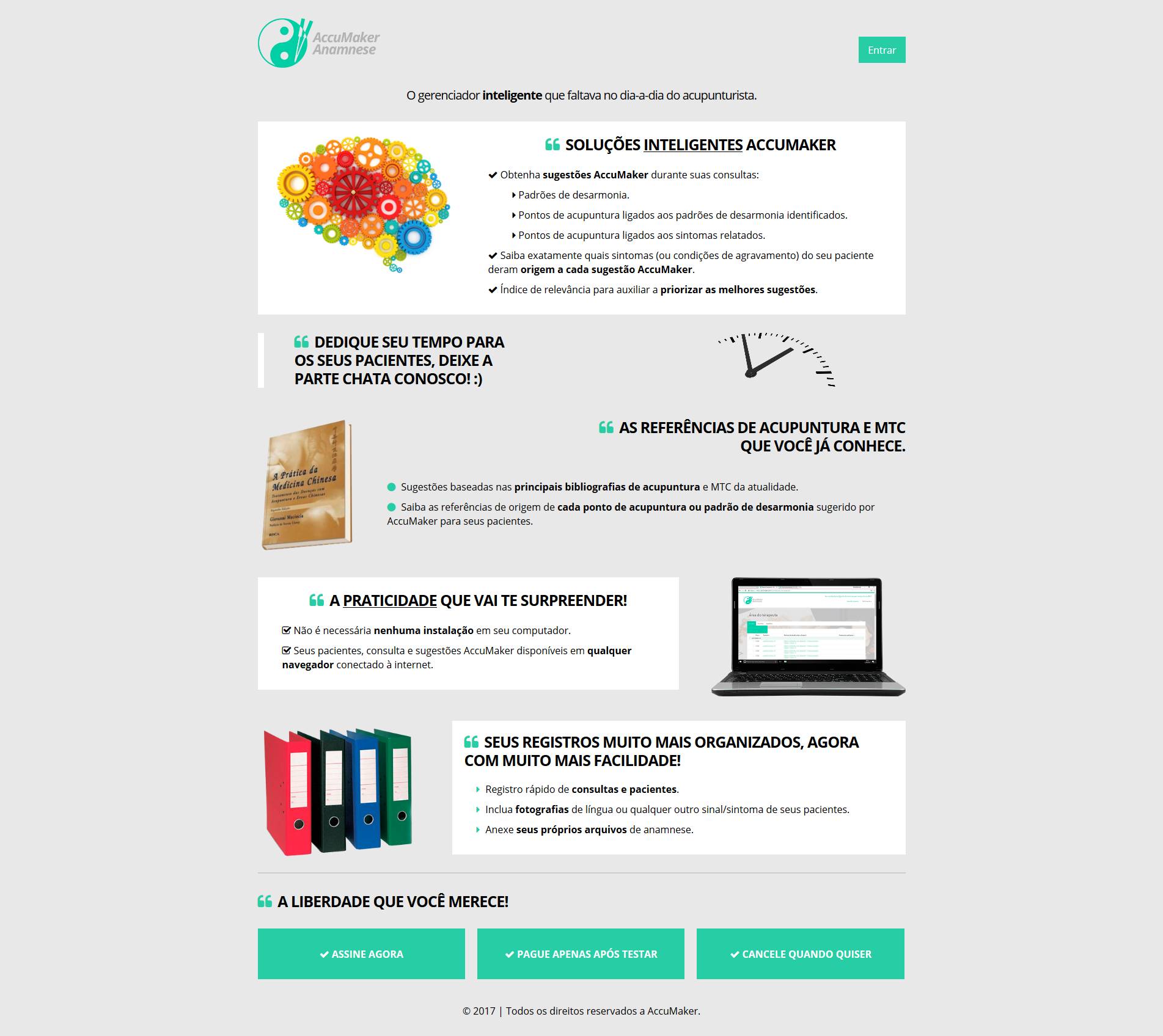 Prévia do projeto Hotsite AccuMaker